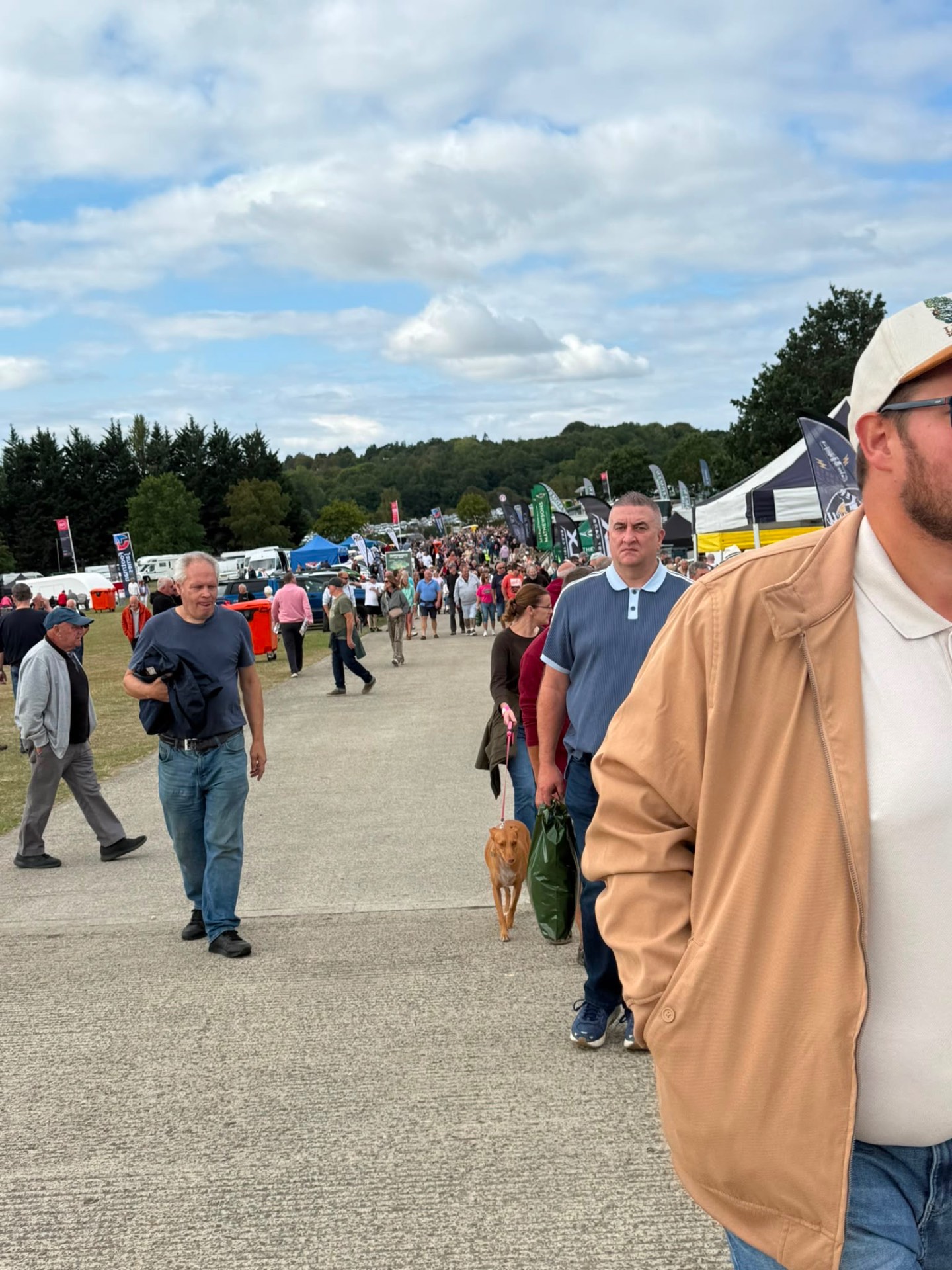 Crowds walking the avenue of trade stands at Mathewsons Live 2026