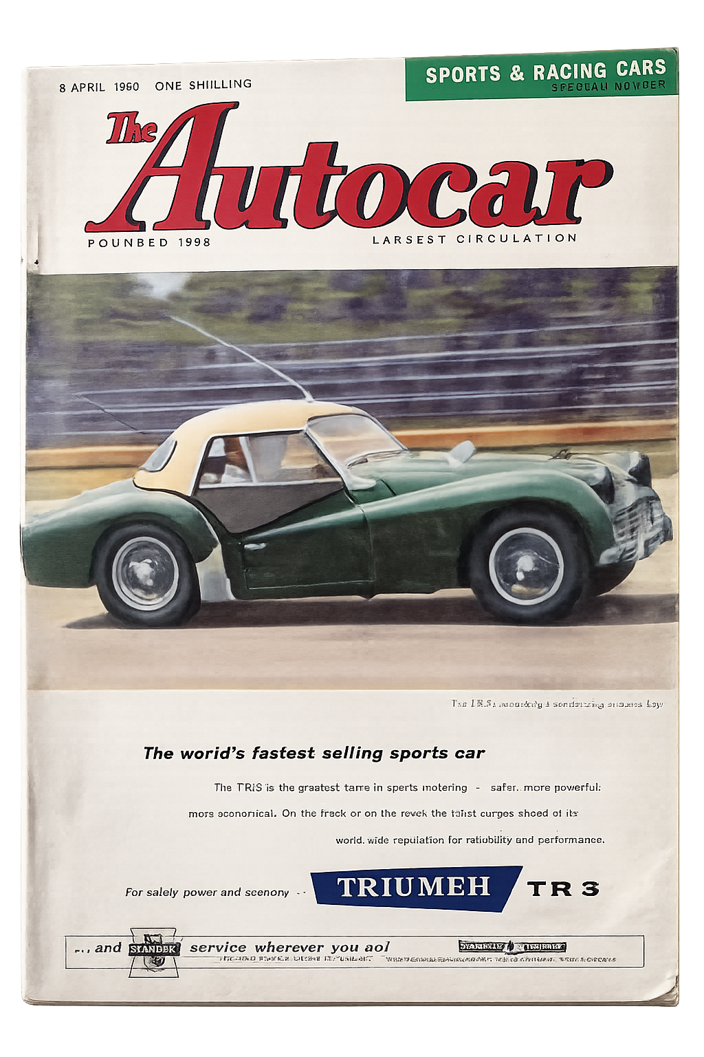 Cover of The Autocar, 8 April 1960 — Sports & Racing Cars Special Number